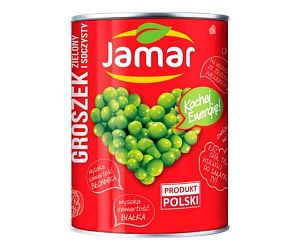 Горошек зеленый Jamar консервир., 400г